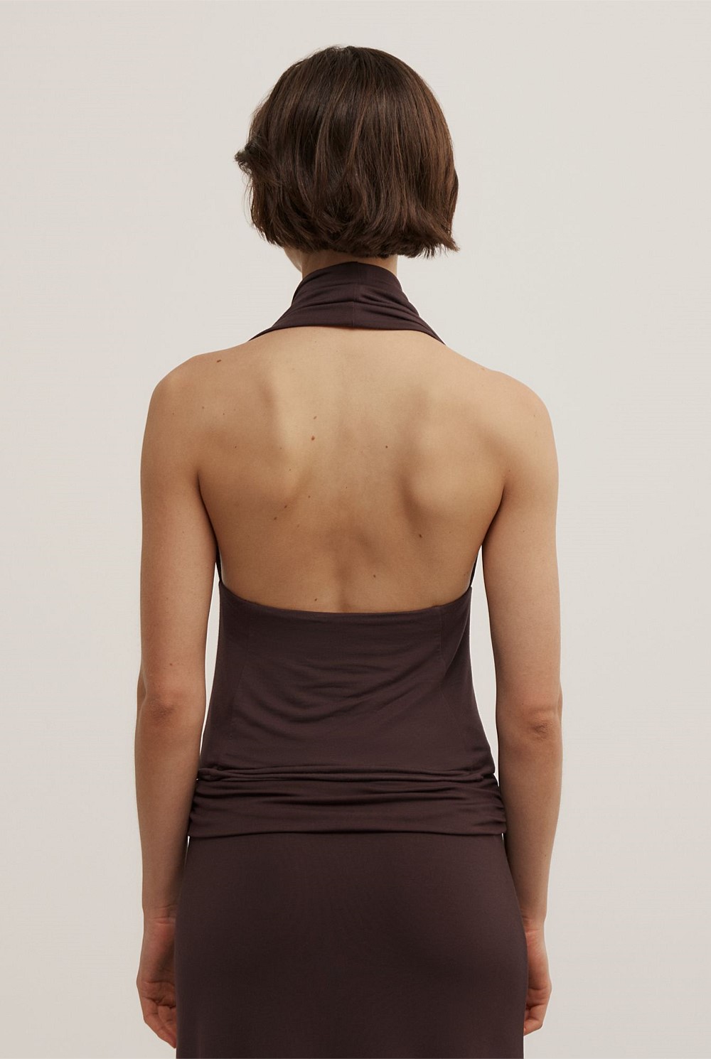 Cowl Halter Top