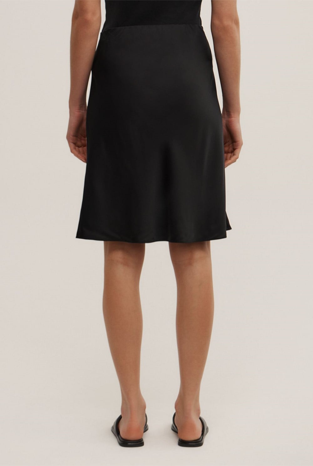 Satin Midi Skirt