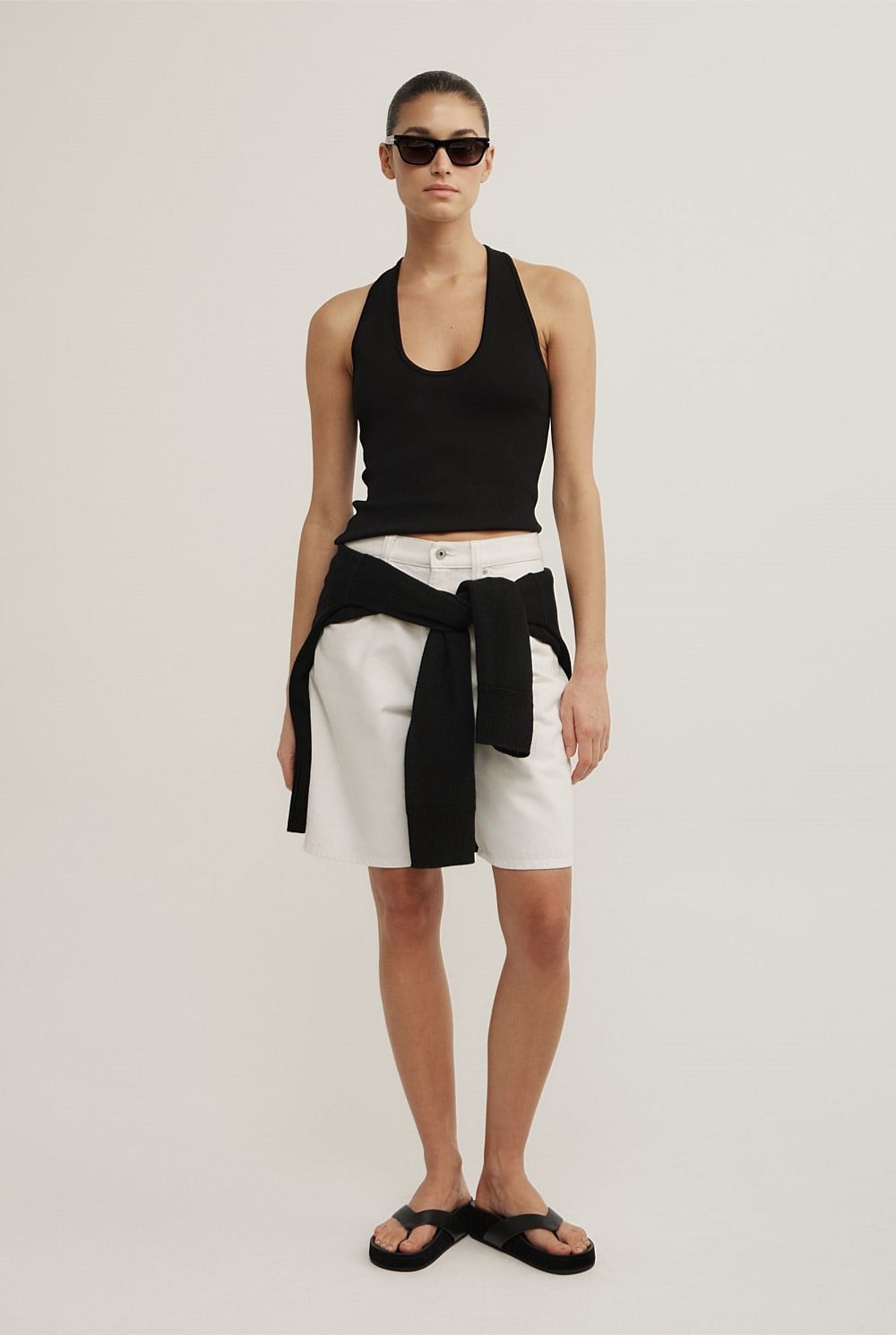 Denim Bermuda Shorts