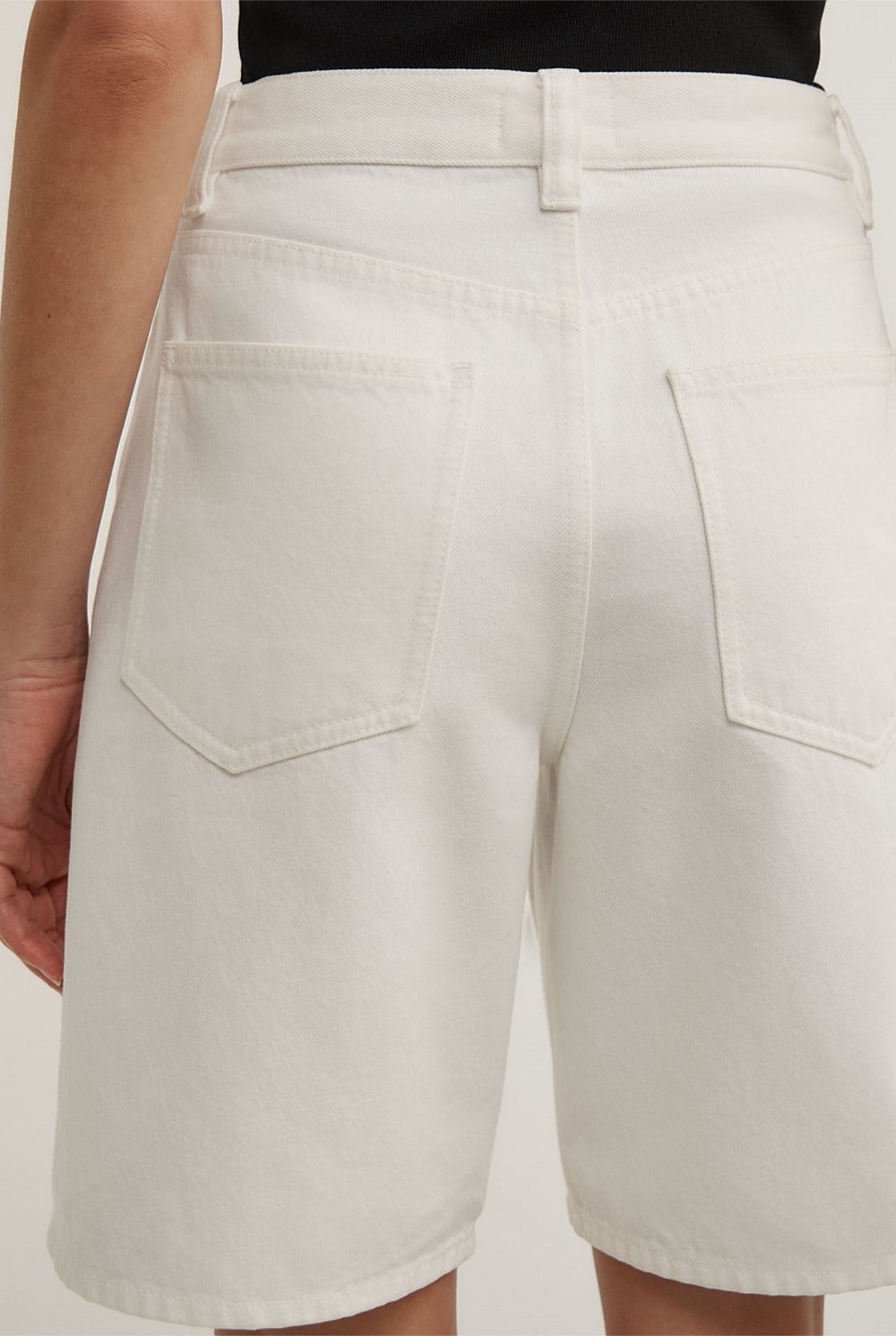 Denim Bermuda Shorts