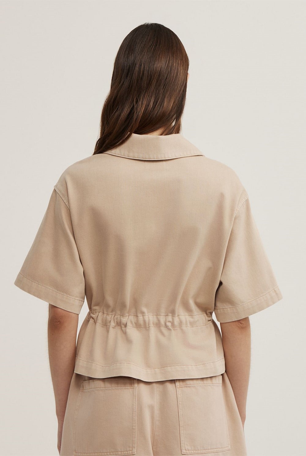 Bow Denim Shirt
