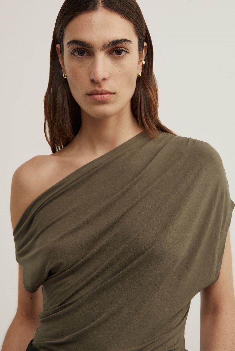 Asymmetric Jersey Top