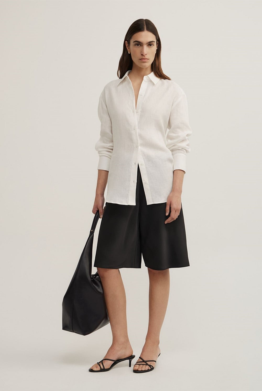 Linen Tie Back Shirt