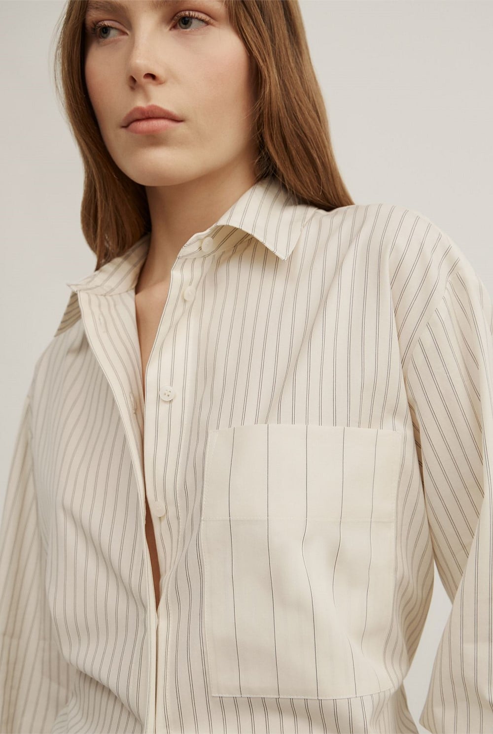 Spliced Stripe Shirt