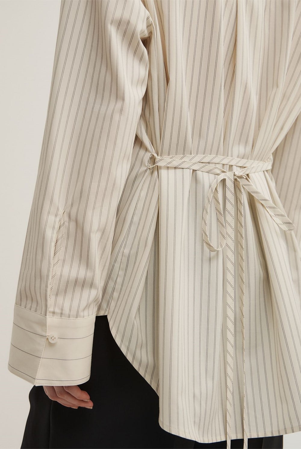 Spliced Stripe Shirt