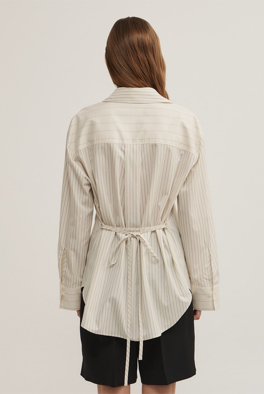 Spliced Stripe Shirt
