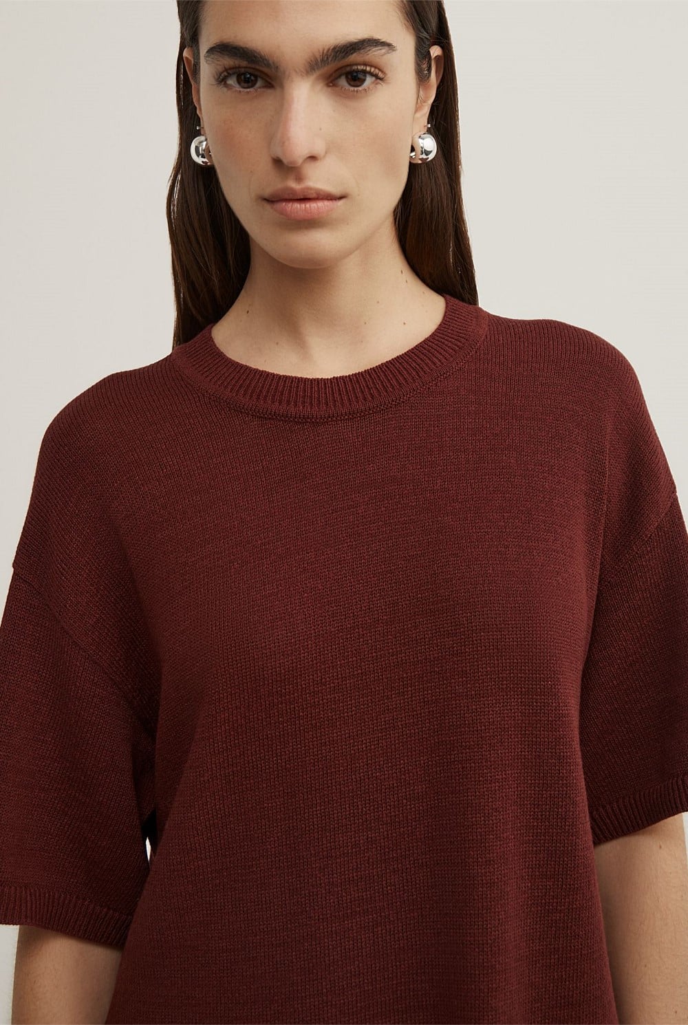 Relaxed Knit T-Shirt