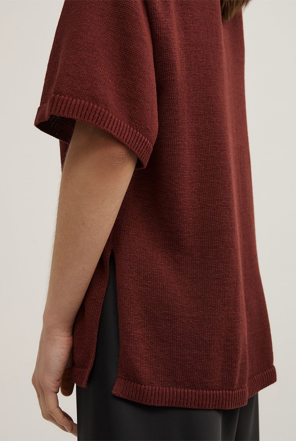 Relaxed Knit T-Shirt