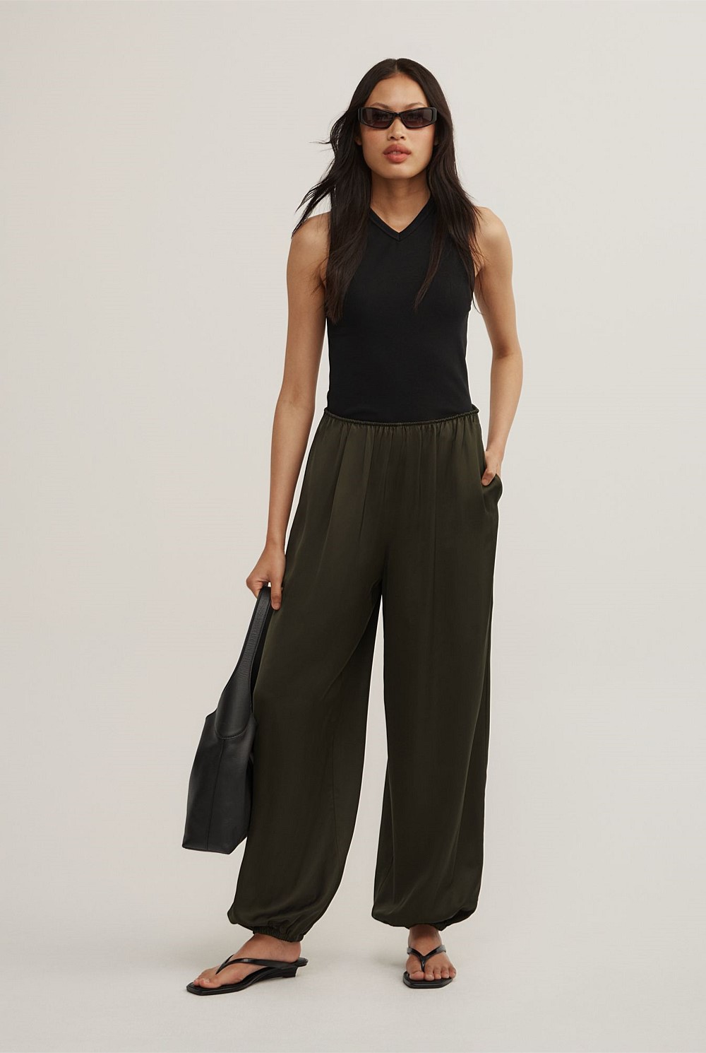 Satin Balloon Pant
