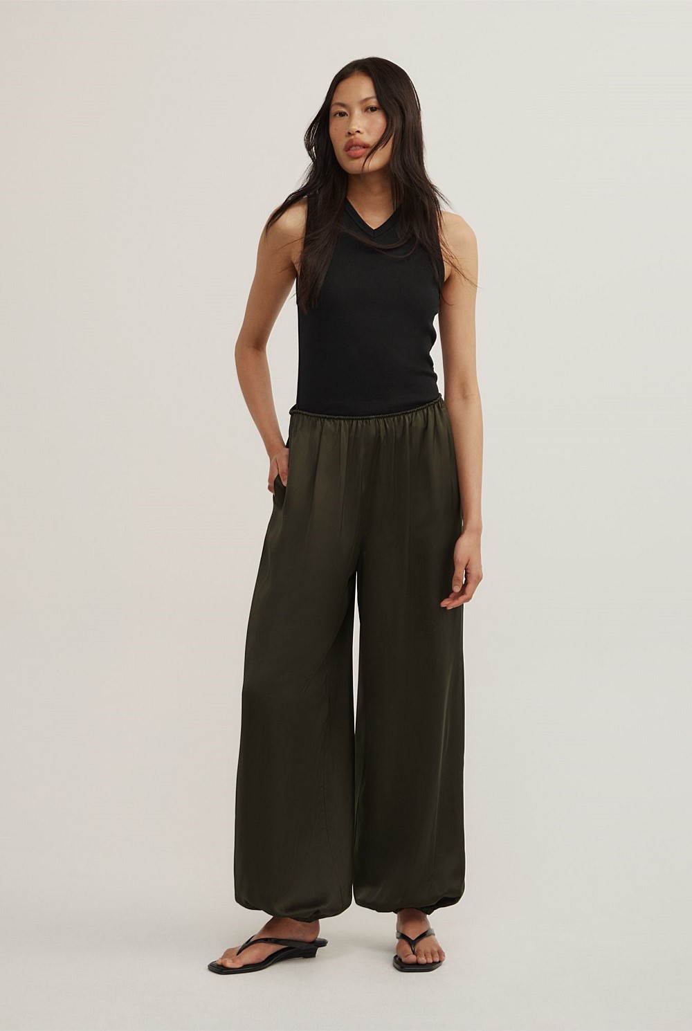 Satin Balloon Pant