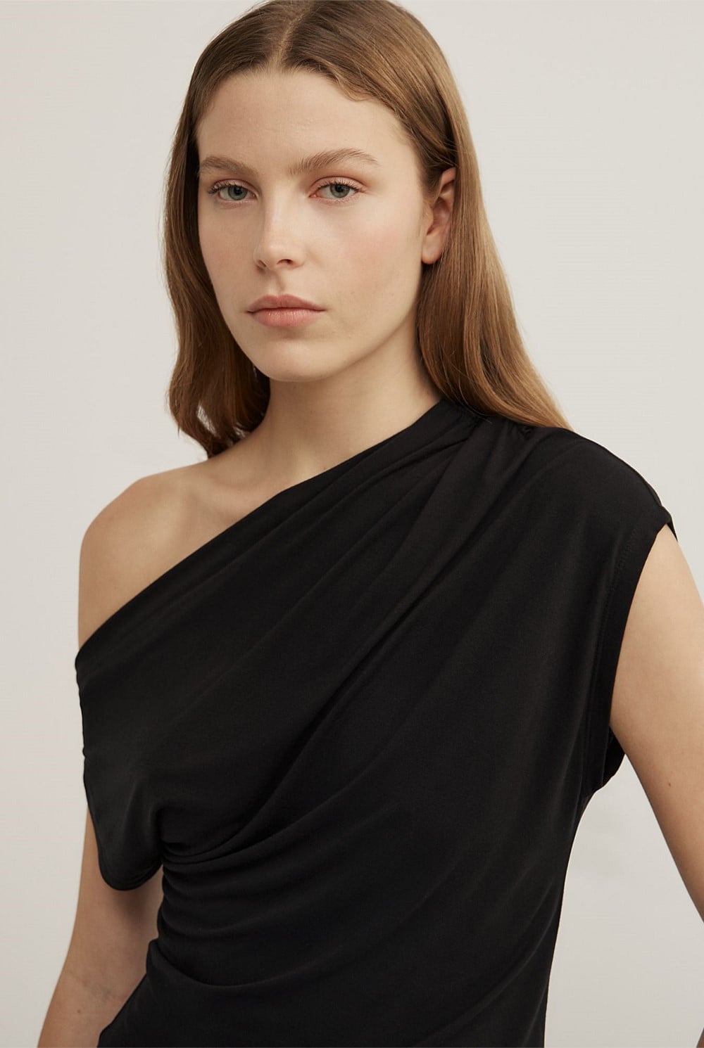 Asymmetric Jersey Top