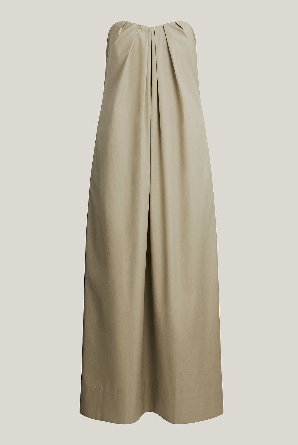 Gathered Bandeau Midi Dress