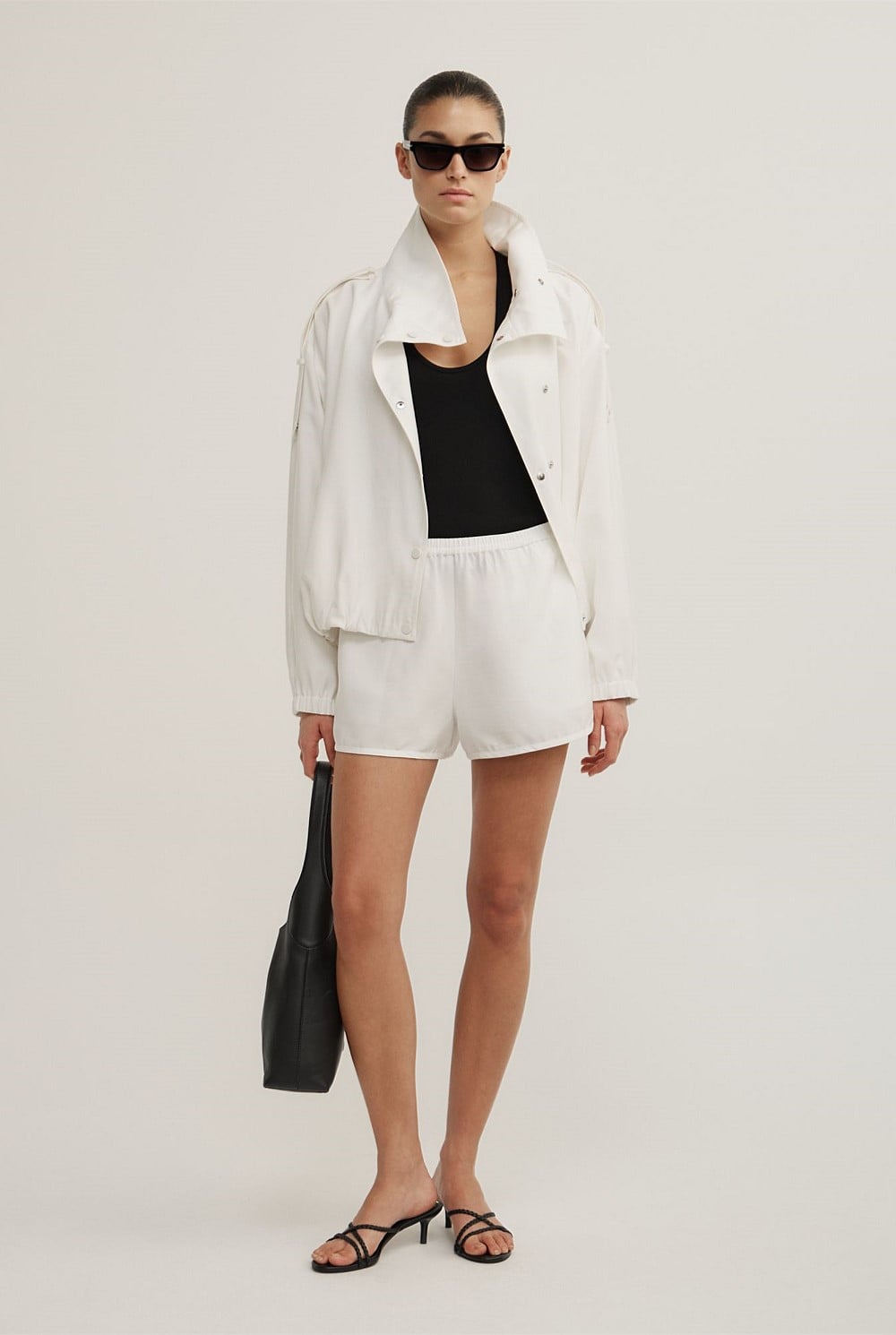 Soft Funnel Neck Jacket