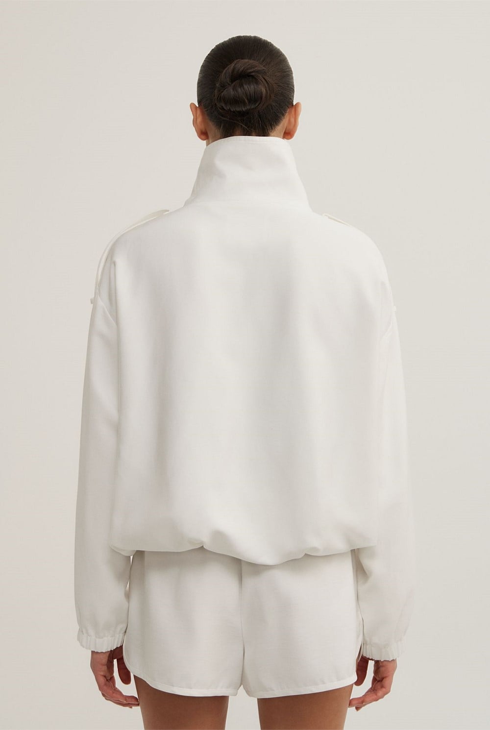 Soft Funnel Neck Jacket