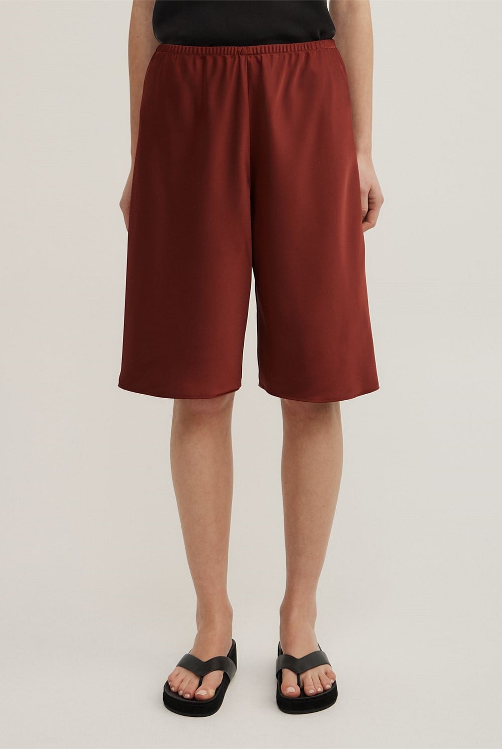 Satin Bermuda Shorts