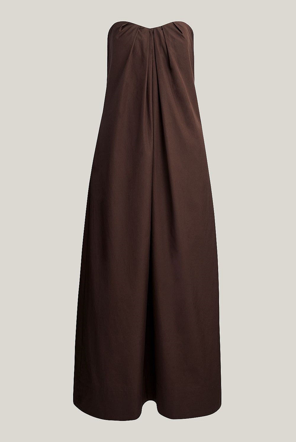 Gathered Bandeau Midi Dress