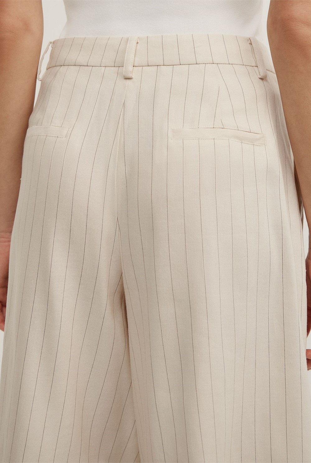 Pinstripe Bermuda Shorts