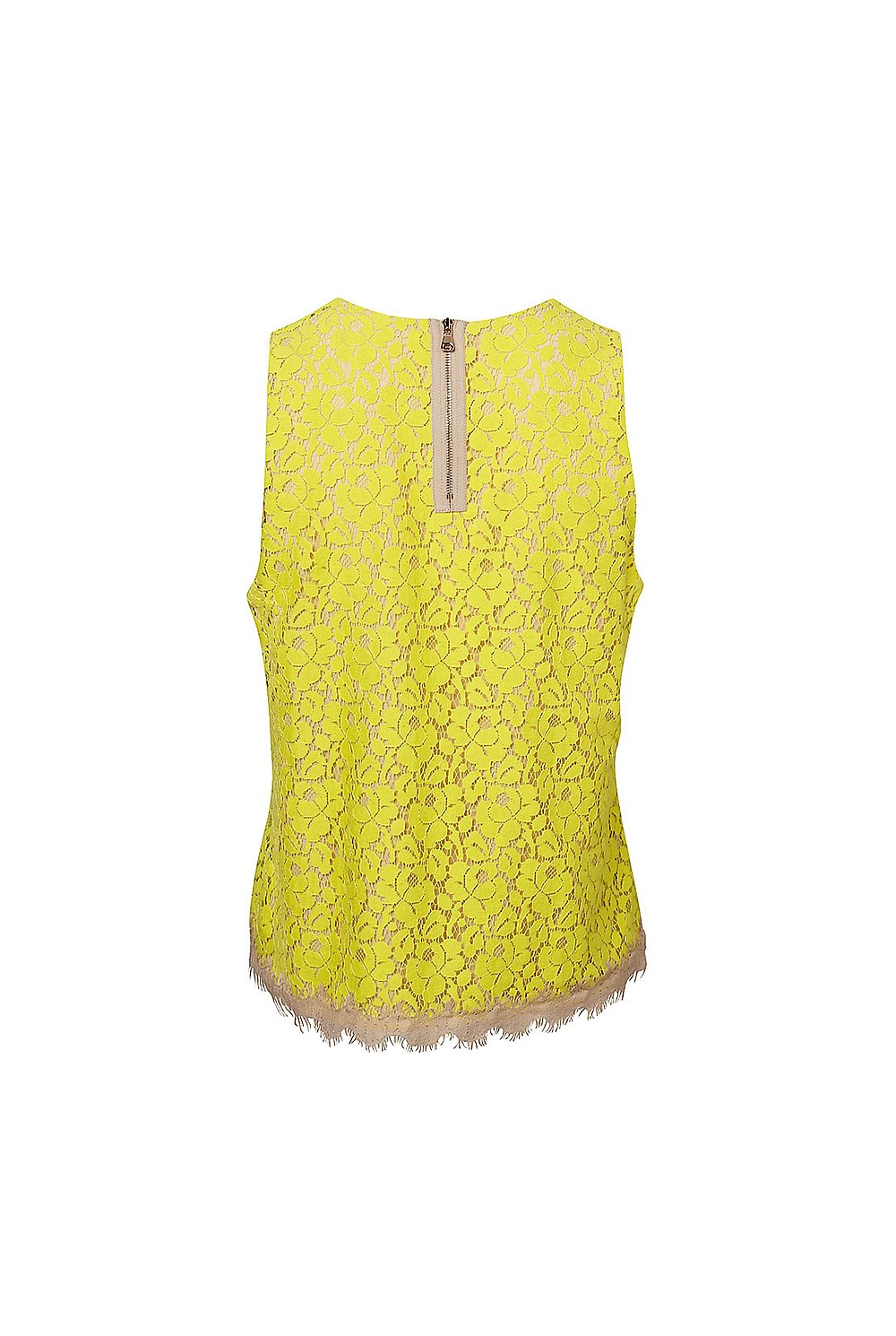 Lace Exposed Zip Tank