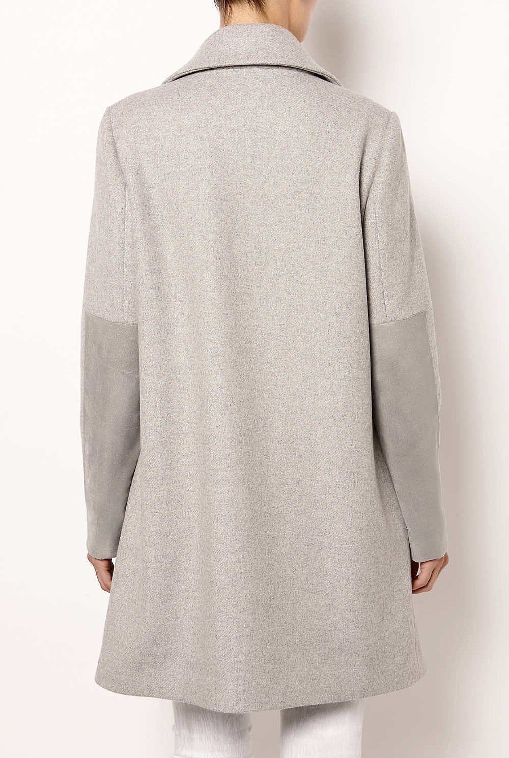 Contrast Sleeve Coat