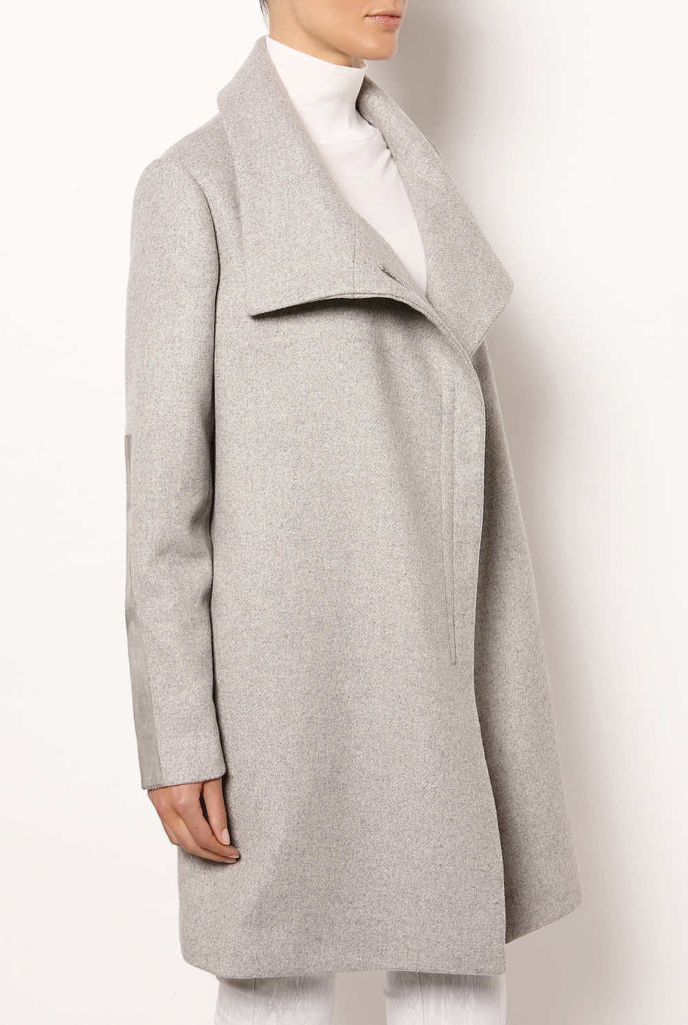 Contrast Sleeve Coat