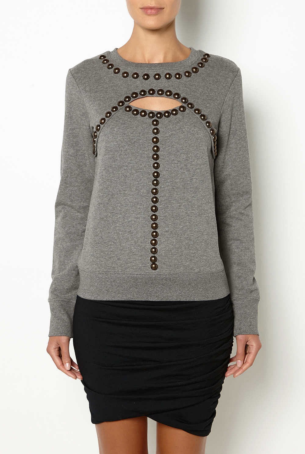 Studded Yoke Sweat