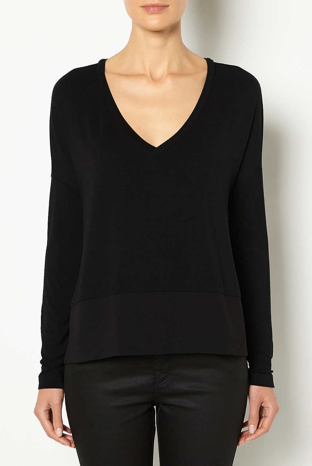 Woven Hem Top