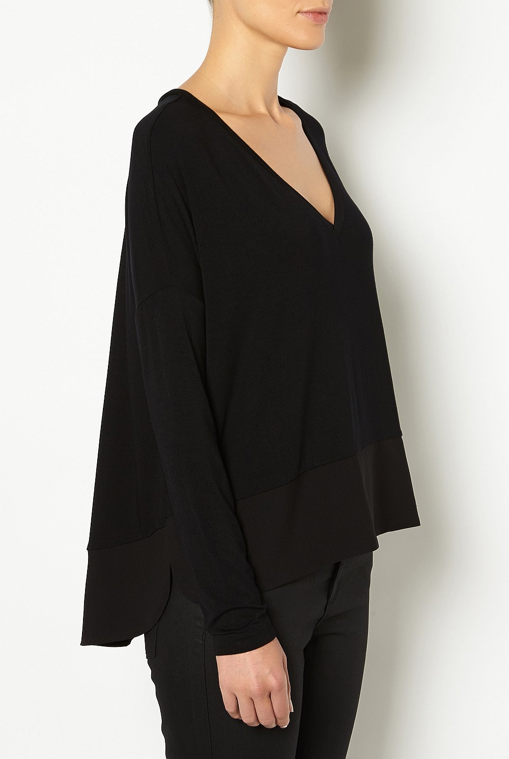 Woven Hem Top