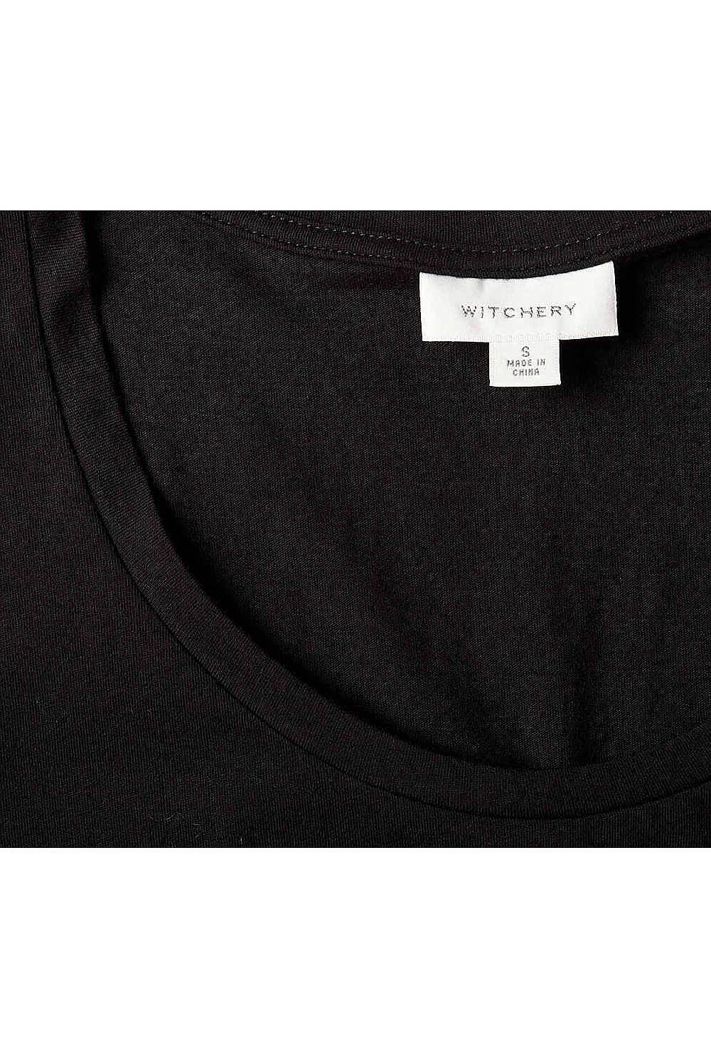 Cotton Basic Scoop Neck Tee