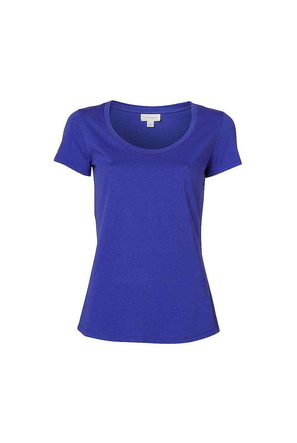 Cotton Basic Scoop Neck Tee