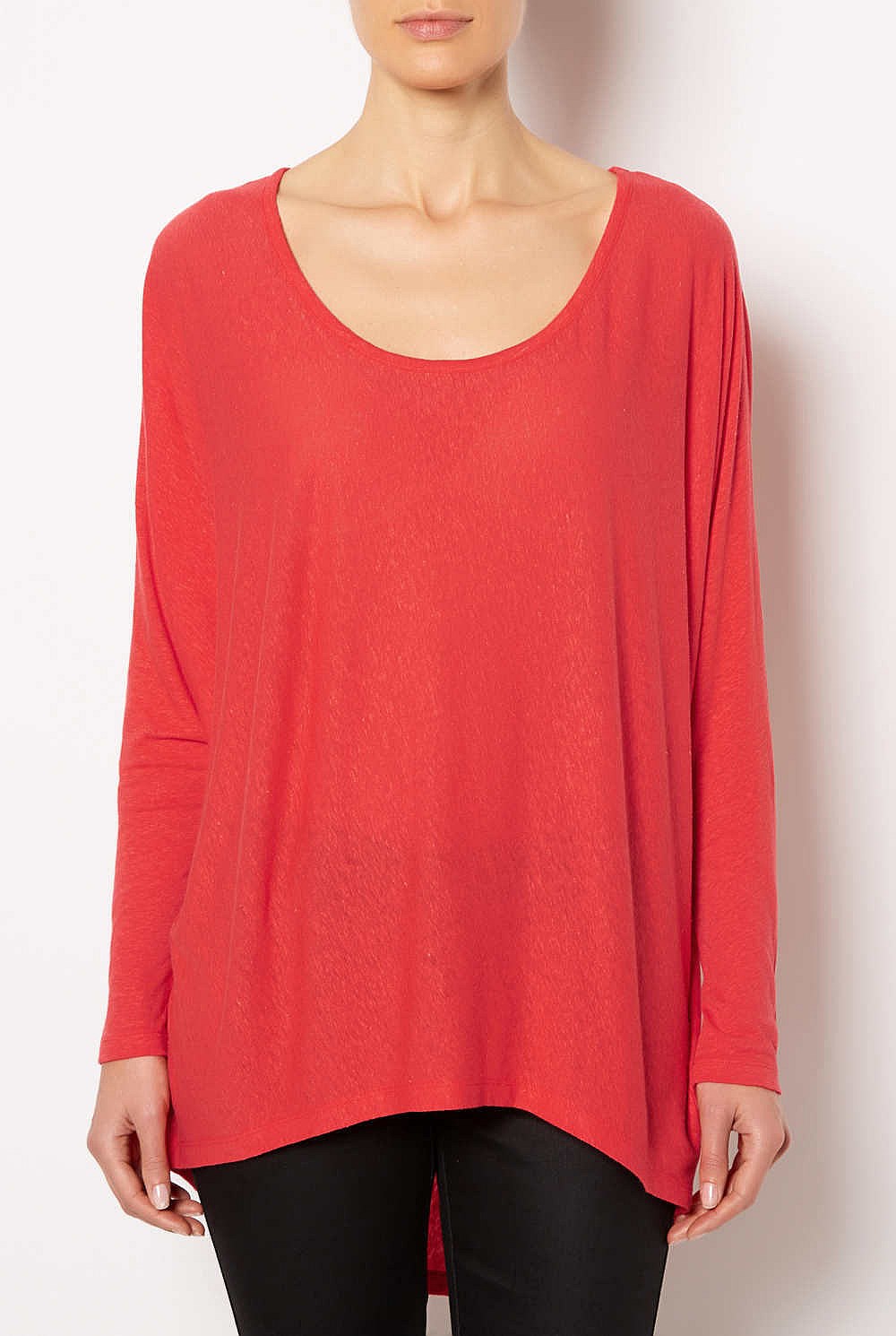 Linen Batwing Top