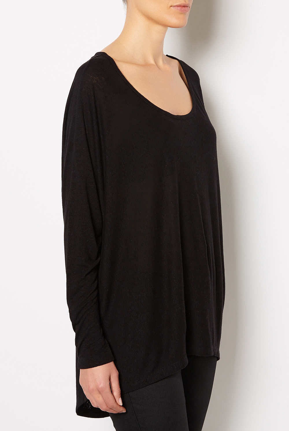 Linen Batwing Top