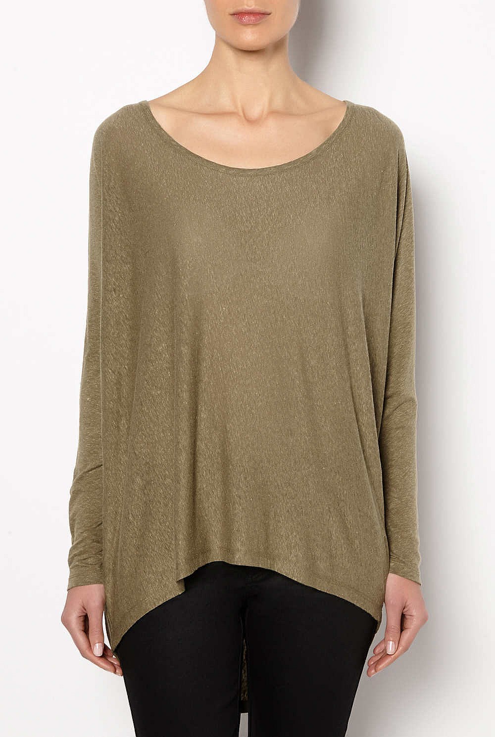 Linen Batwing Top