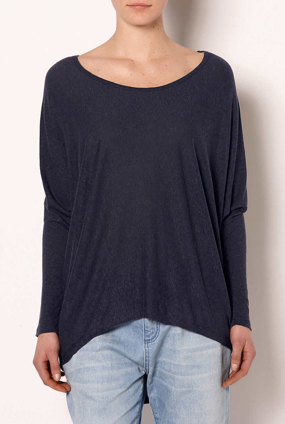 Linen Batwing Top