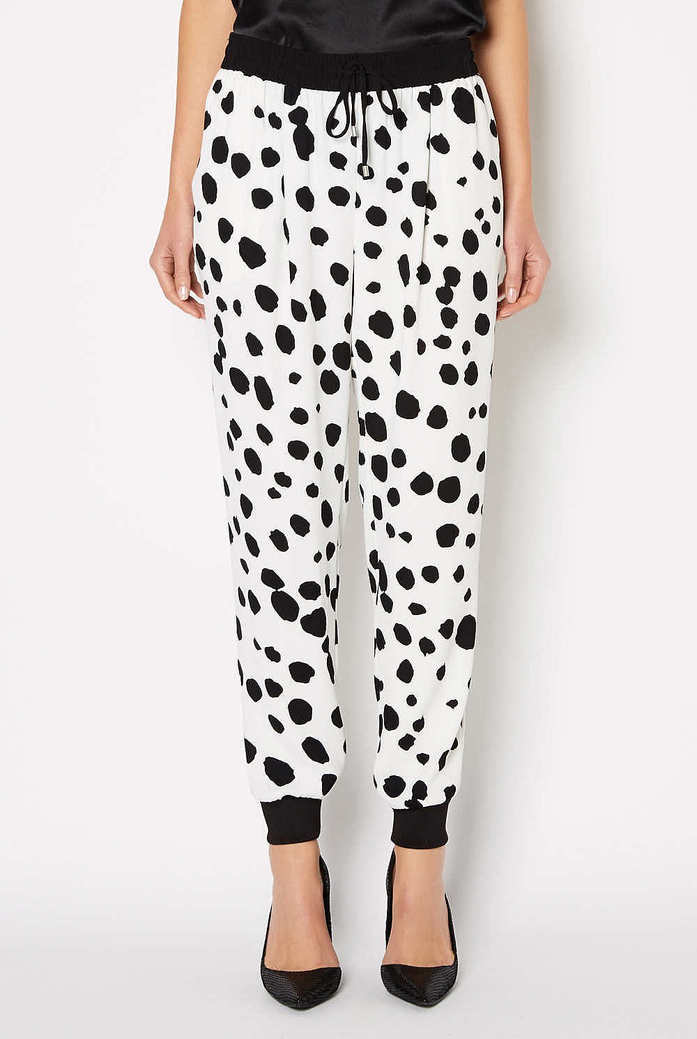 Spot Print Cuff Pant