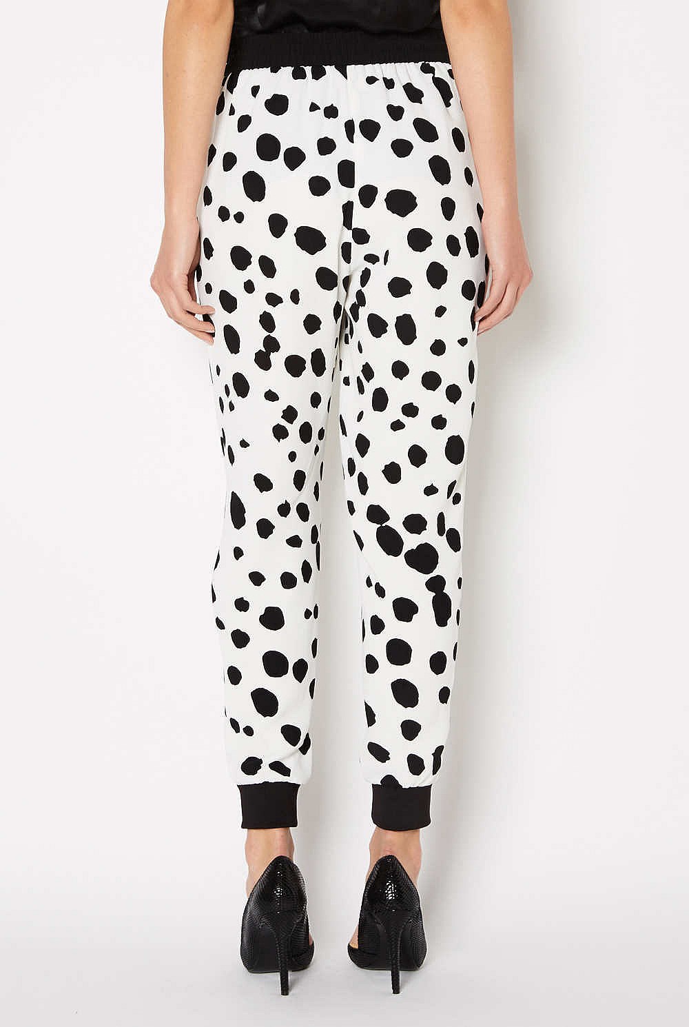 Spot Print Cuff Pant