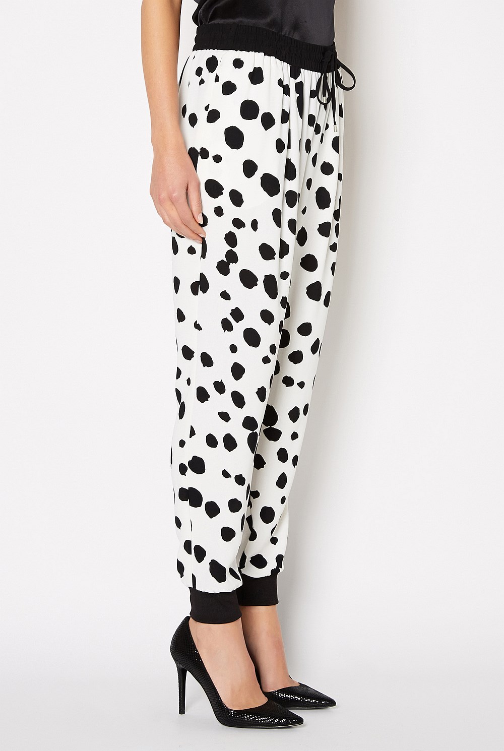 Spot Print Cuff Pant