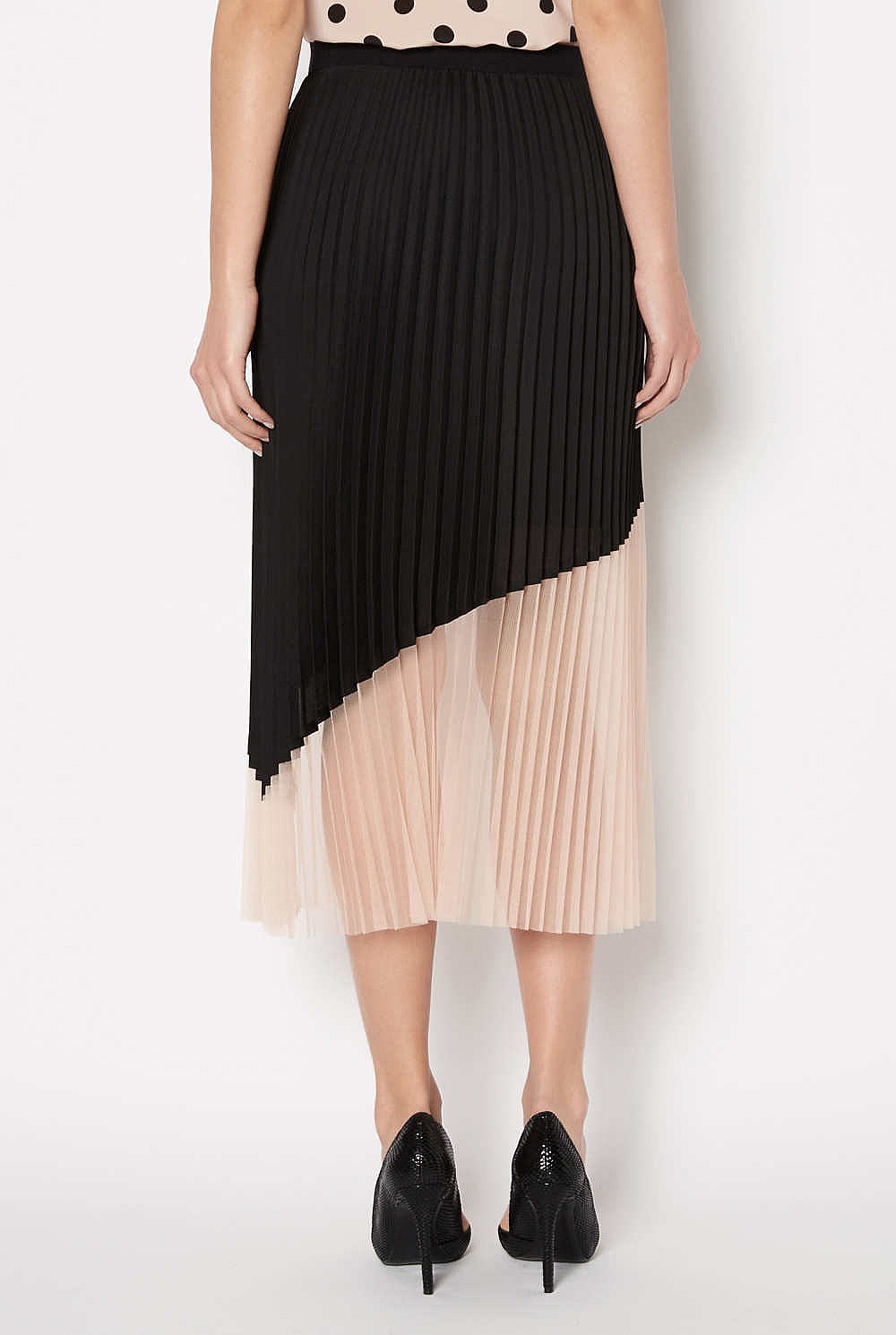 Spliced Pleat Midi
