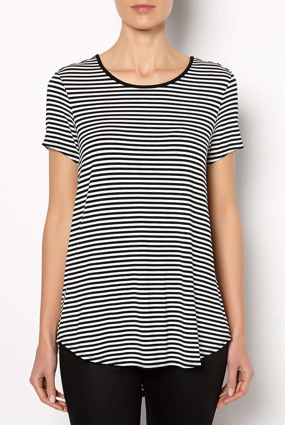 Short Sleeve Split Hem T-shirt