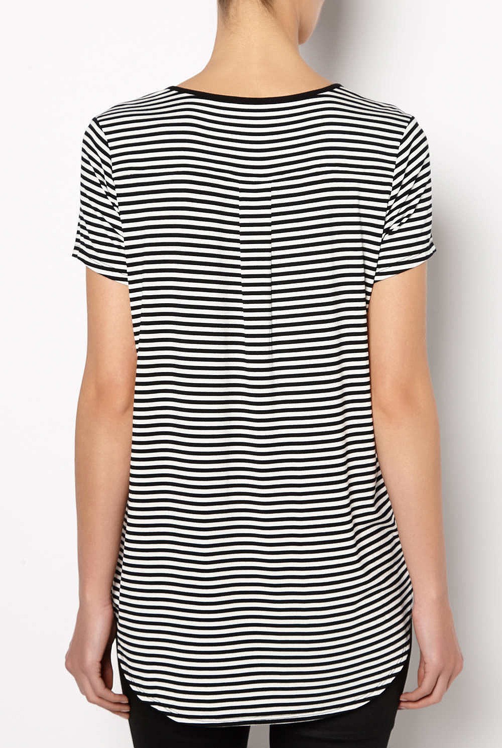 Short Sleeve Split Hem T-shirt