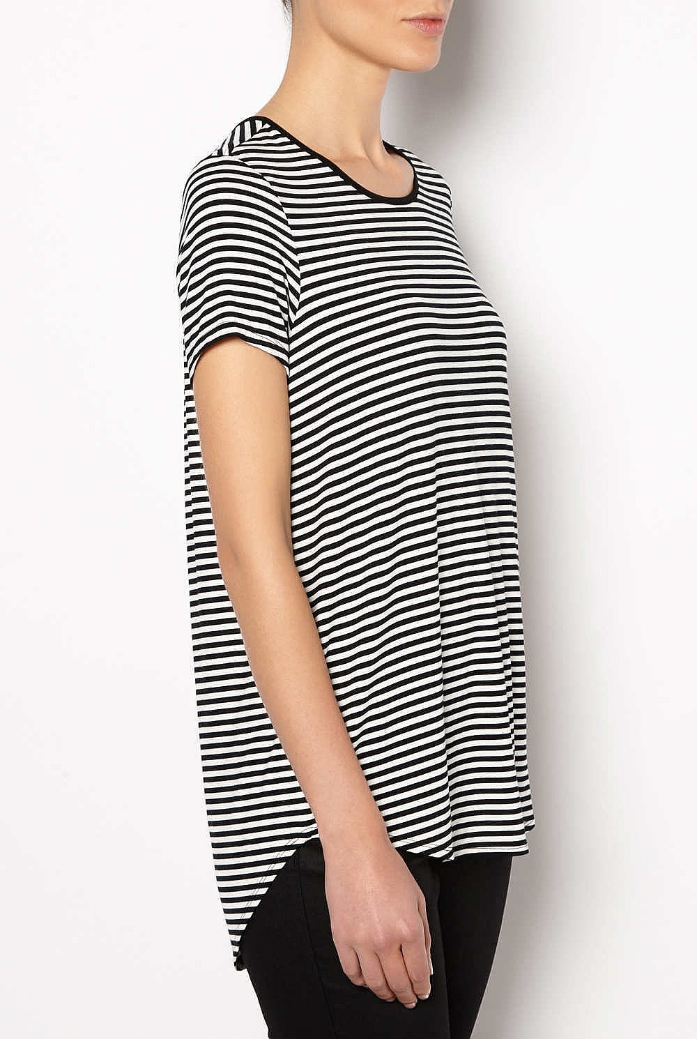 Short Sleeve Split Hem T-shirt