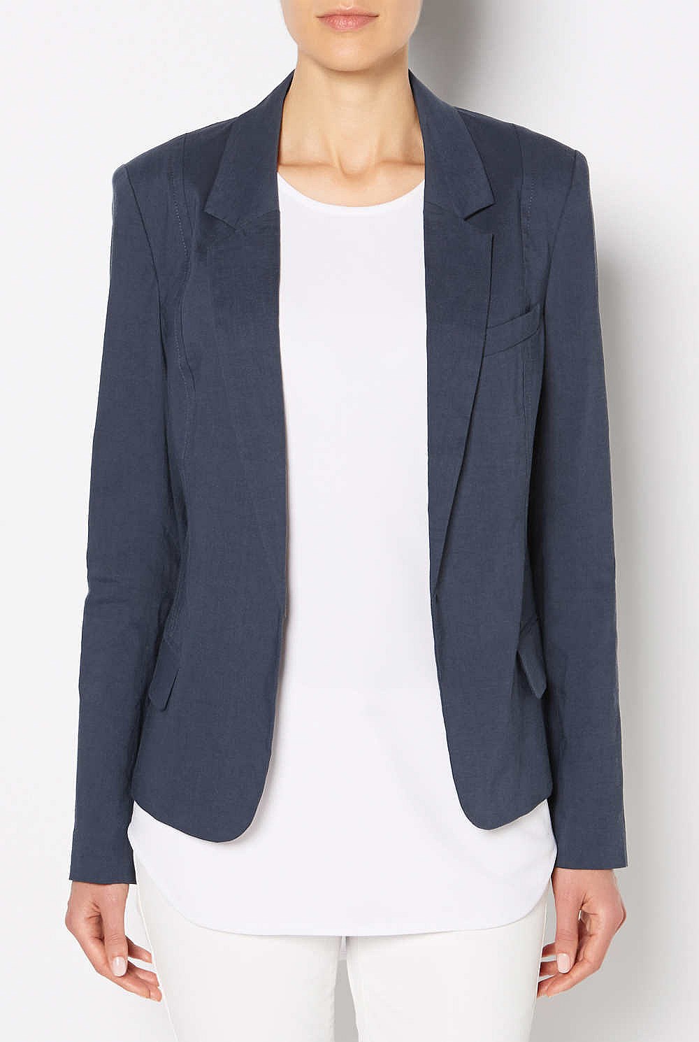 Linen Kick Back Blazer