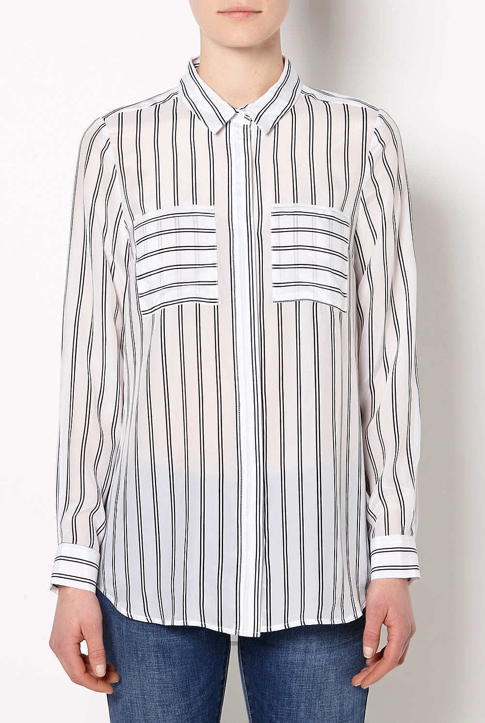 Contrast Stripe Shirt