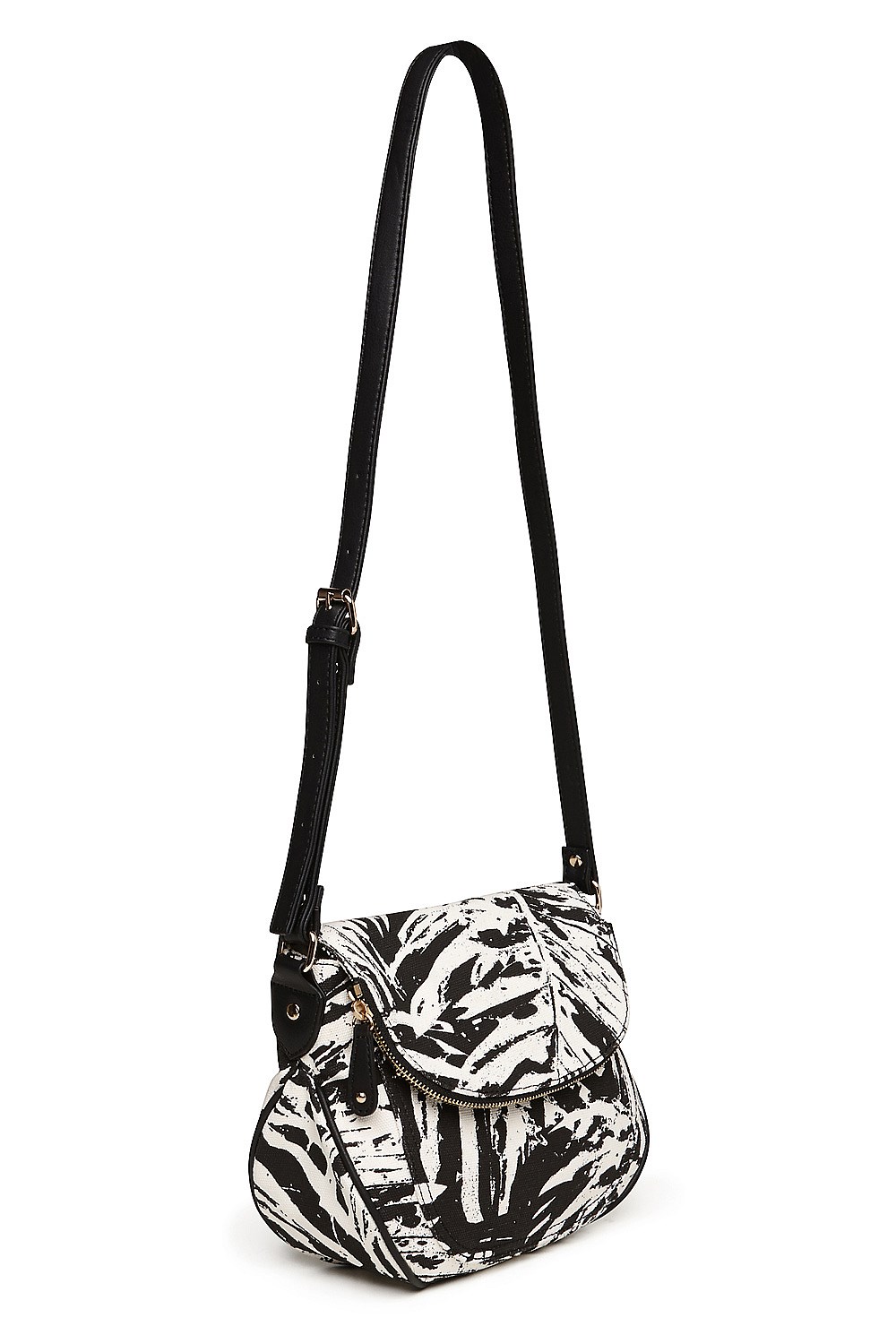 Keisha Backpack Black White Keisha Saddle Bag - Women's New In | Witchery