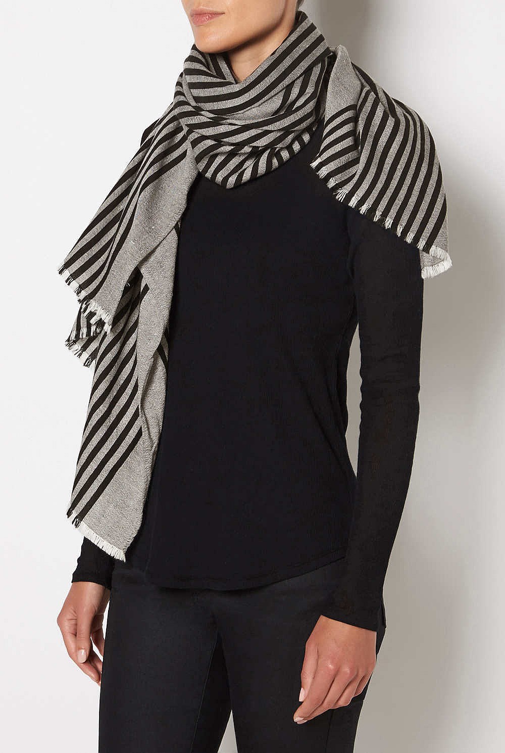 Stripe Blanket Scrf