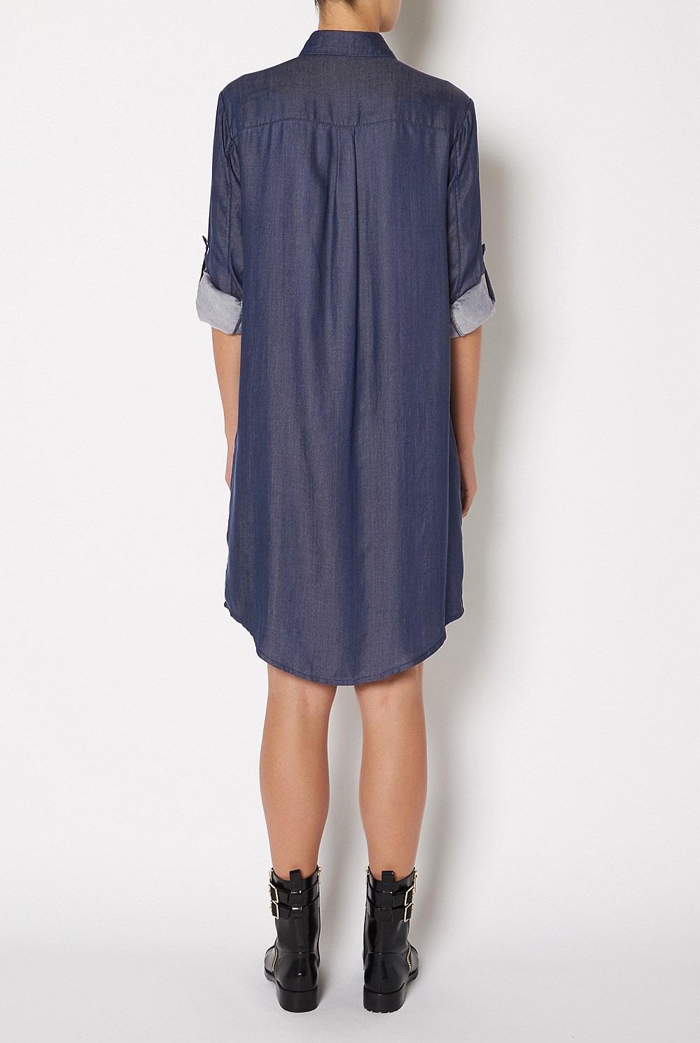 Dark Denim Shirt Dress