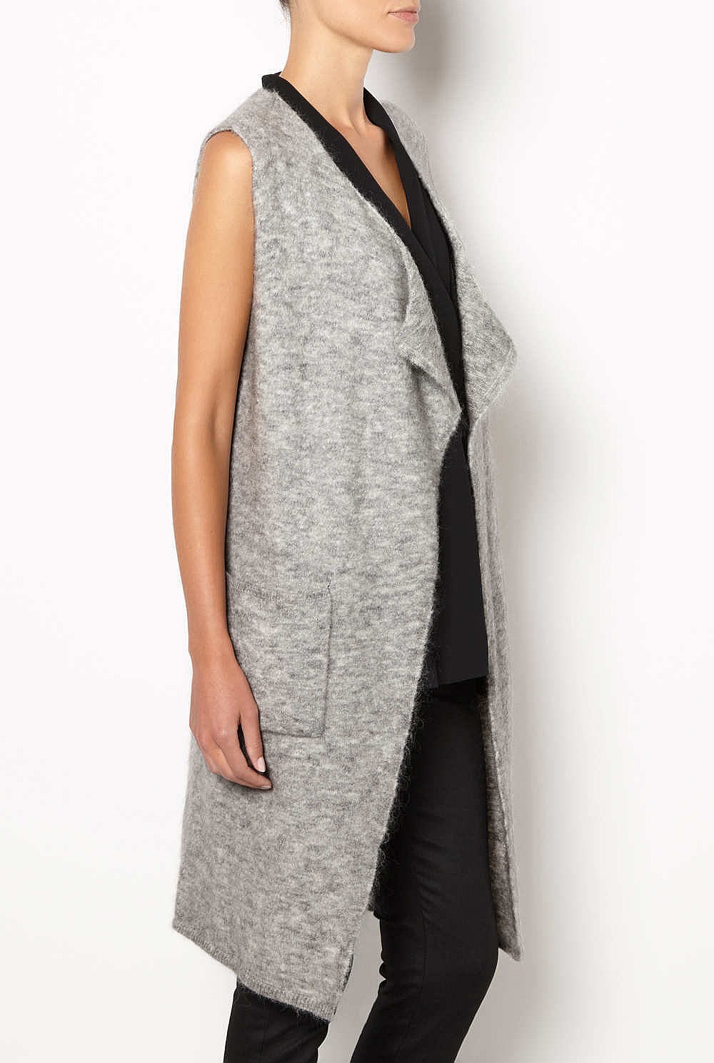 Sleevless Longline Gilet