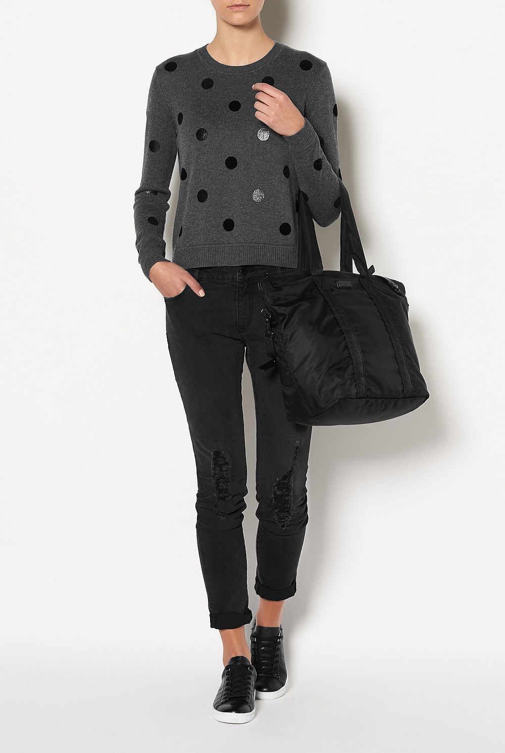 Flock Spot Knit